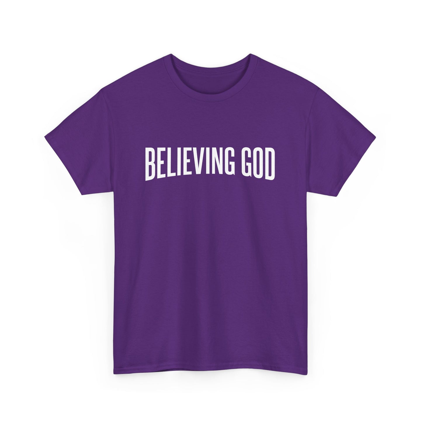 believing god tee – inspirational christian unisex cotton shirt