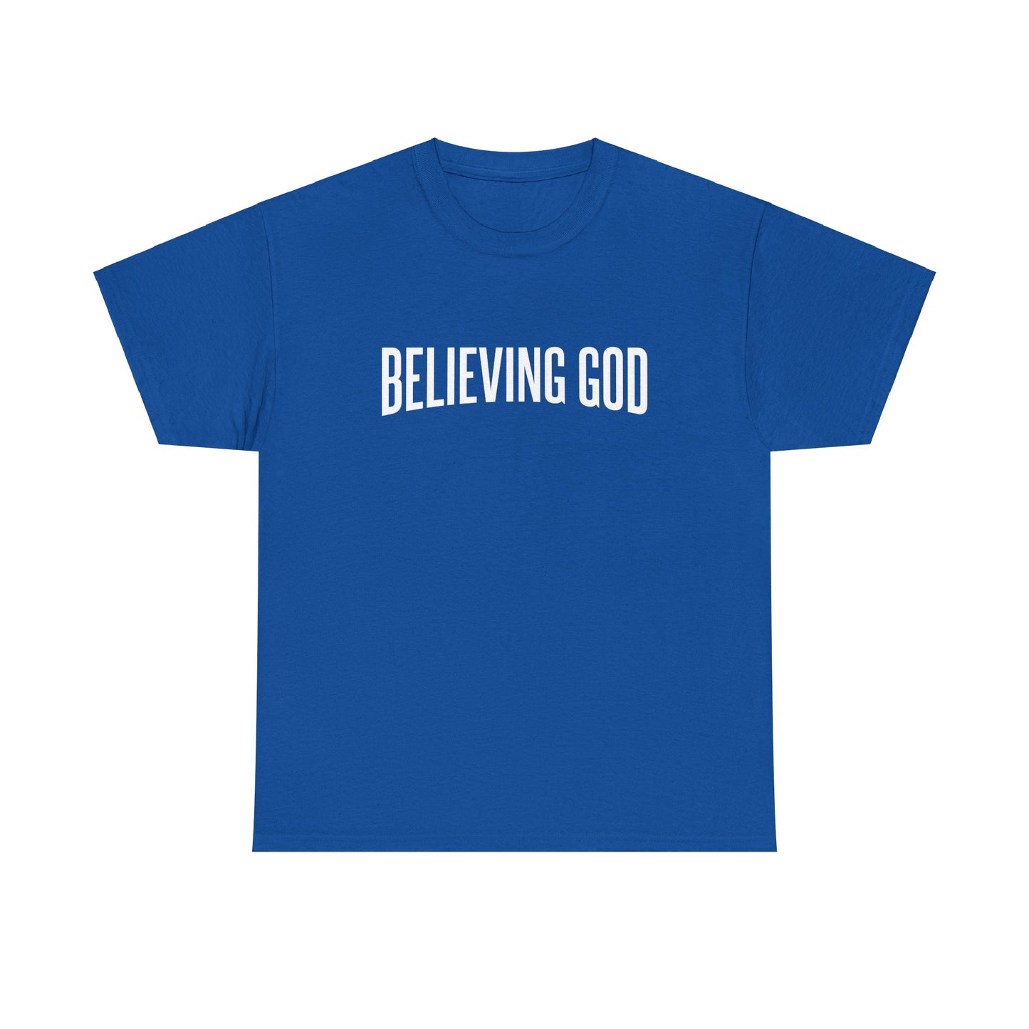 believing god tee – inspirational christian unisex cotton shirt