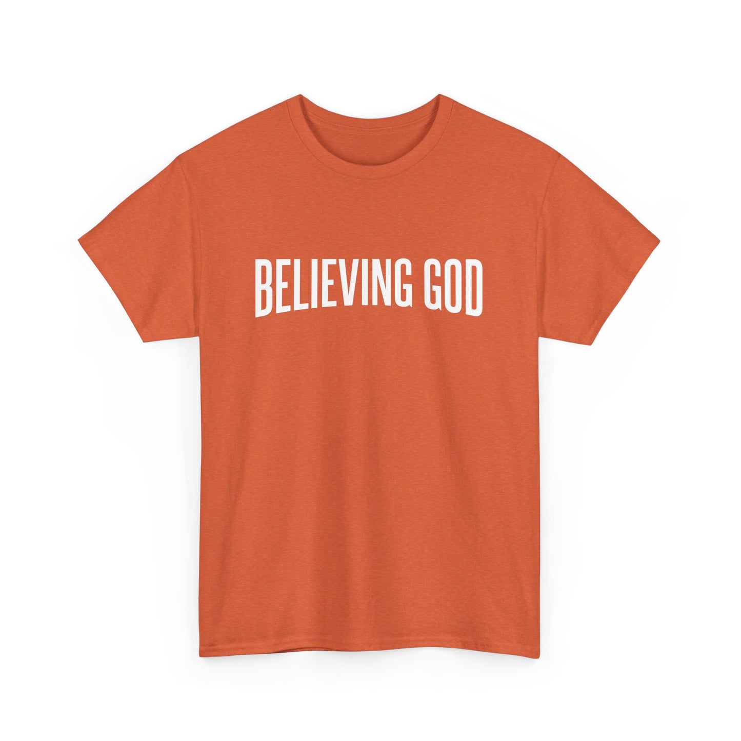 believing god tee – inspirational christian unisex cotton shirt