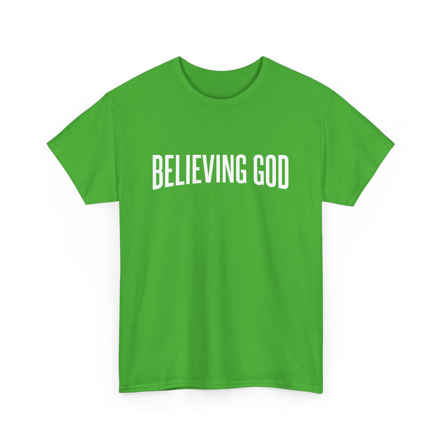 believing god tee – inspirational christian unisex cotton shirt