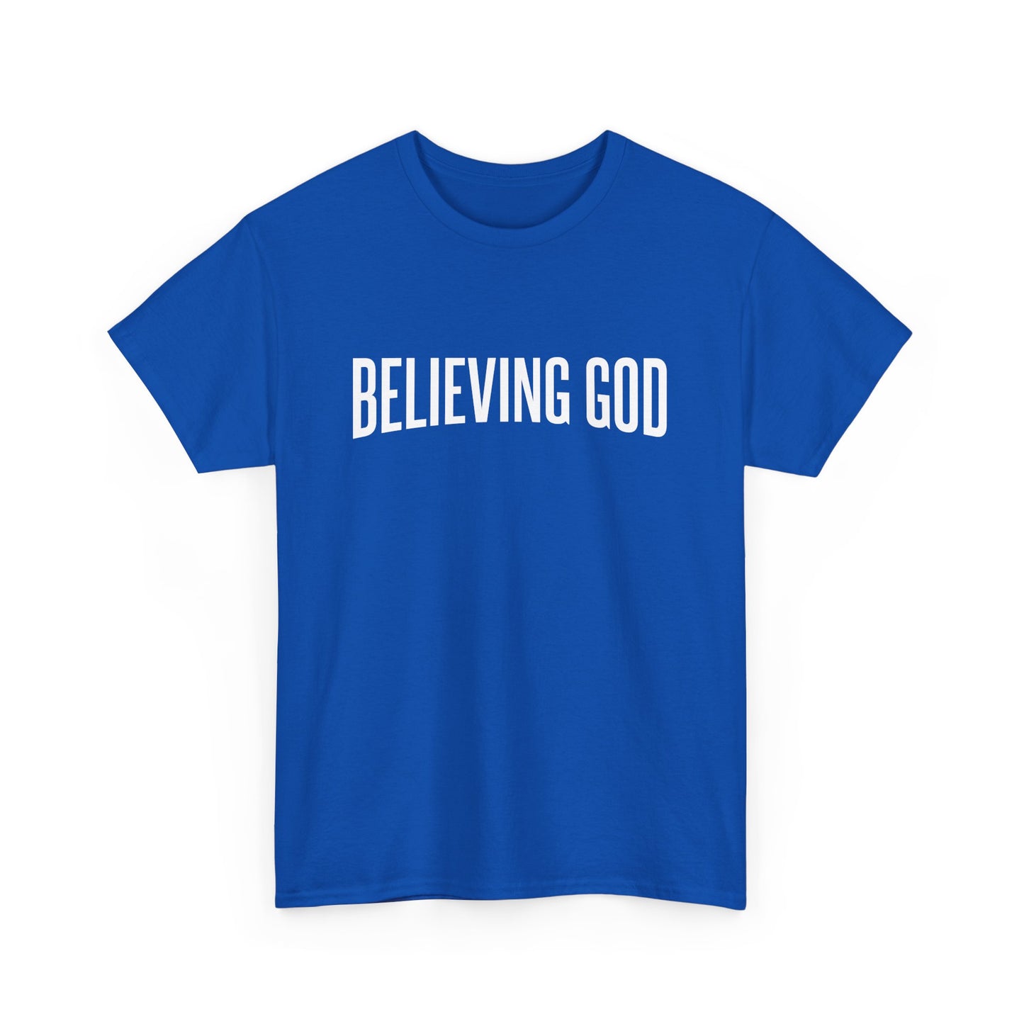 believing god tee – inspirational christian unisex cotton shirt