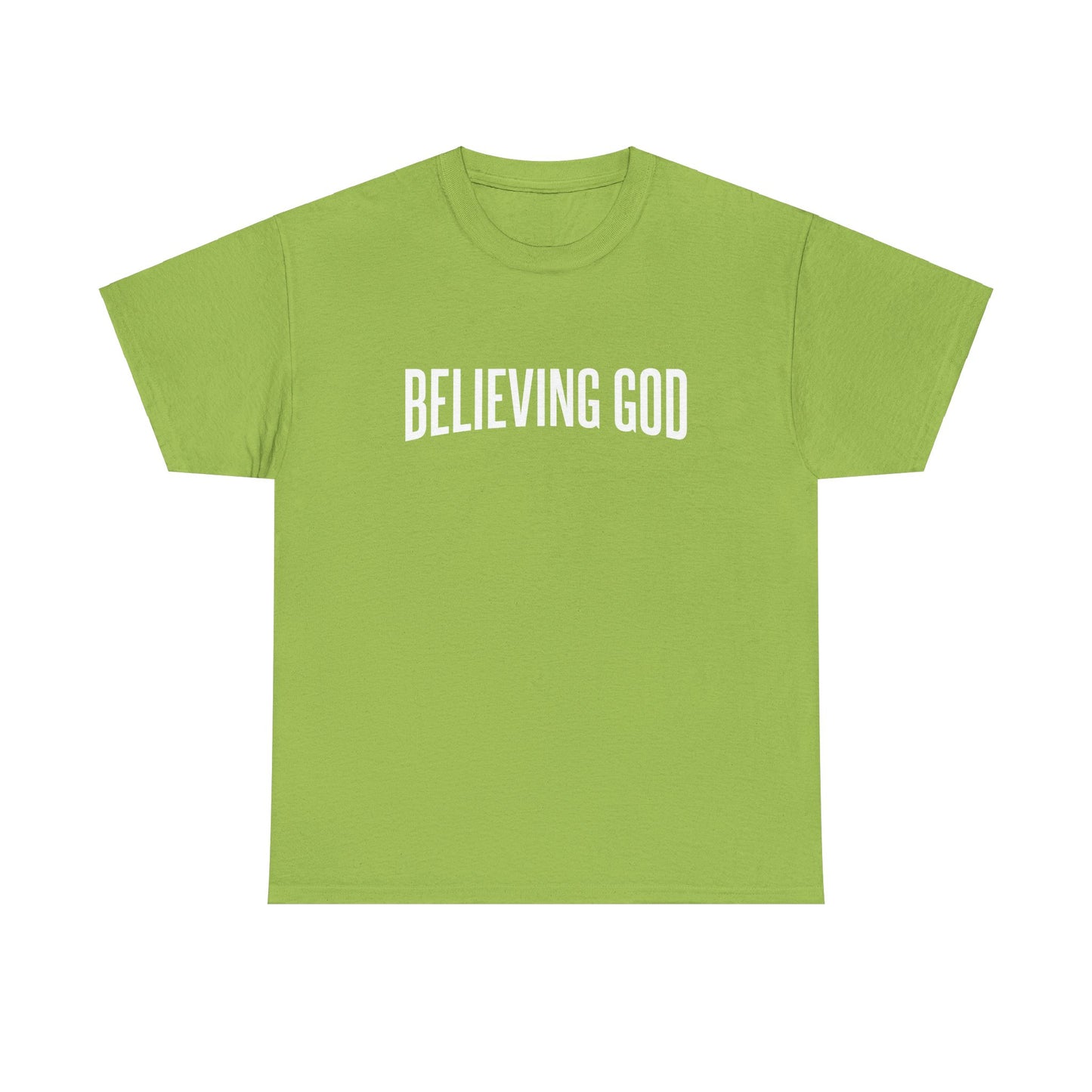 believing god tee – inspirational christian unisex cotton shirt