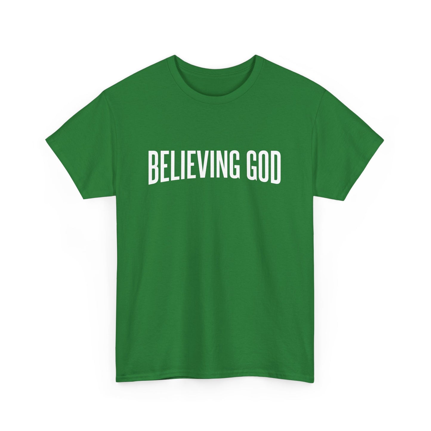 believing god tee – inspirational christian unisex cotton shirt