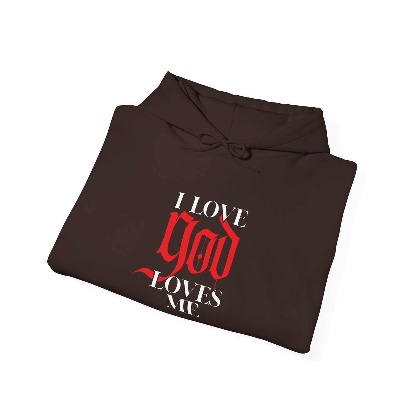 god loves me unisex heavy blend™ hooded sweatshirt
