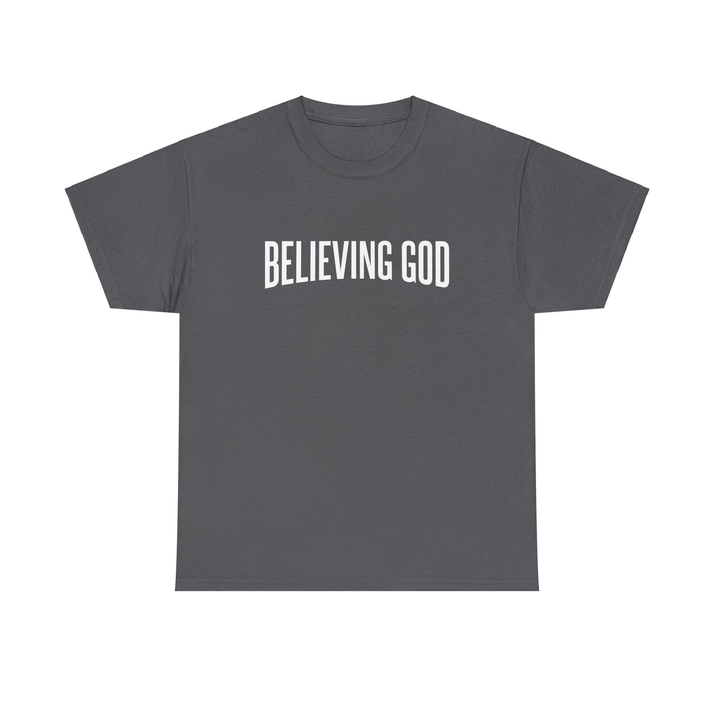 believing god tee – inspirational christian unisex cotton shirt