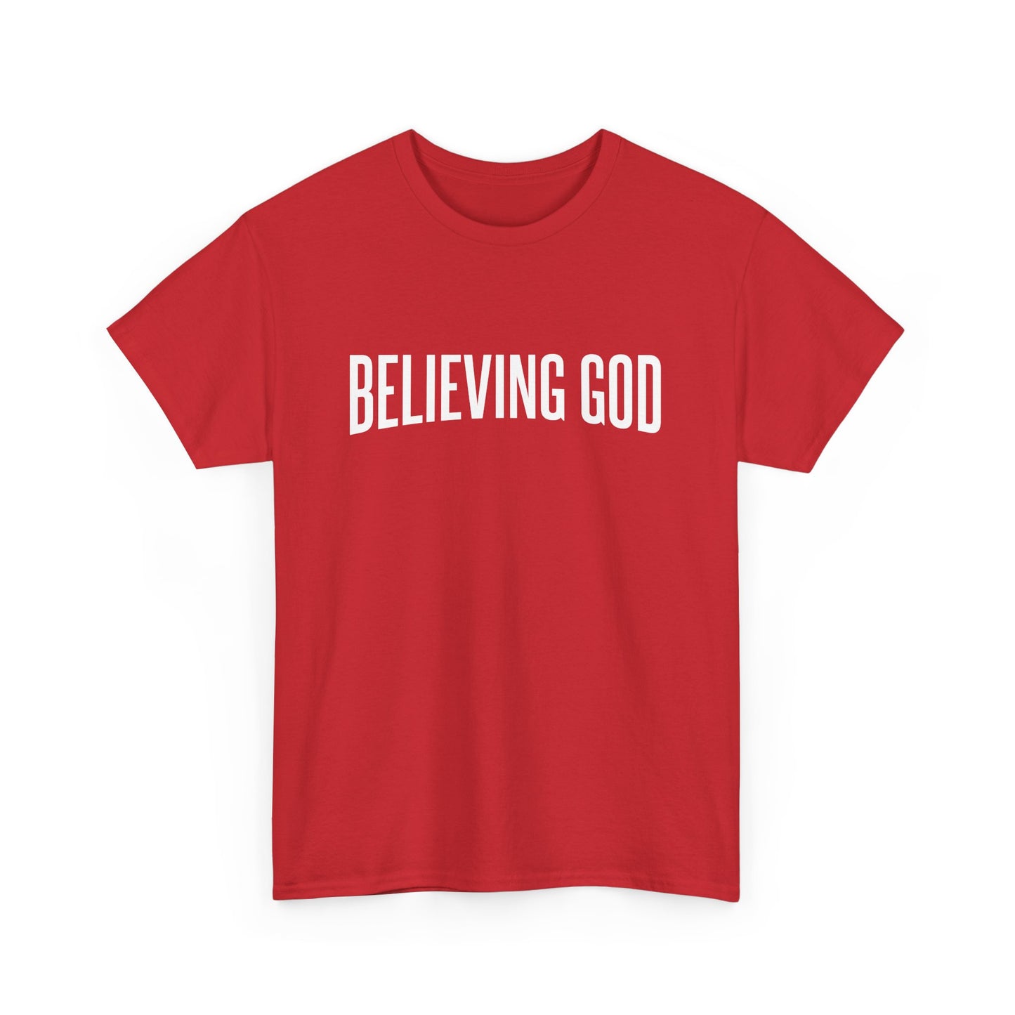 believing god tee – inspirational christian unisex cotton shirt