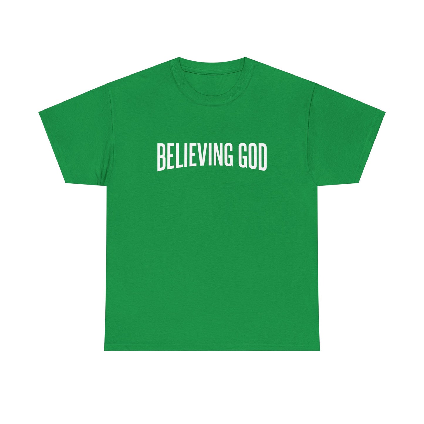 believing god tee – inspirational christian unisex cotton shirt