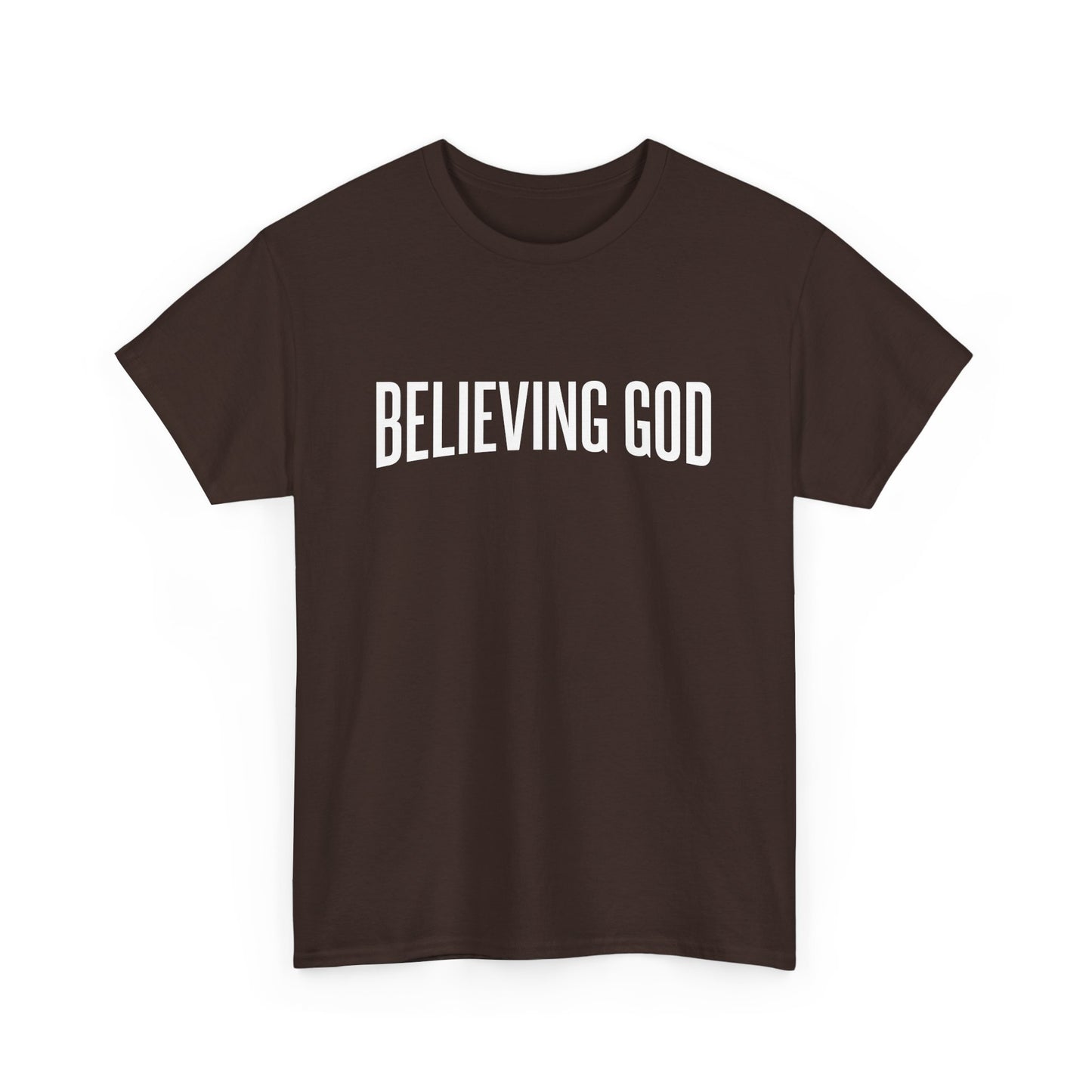 believing god tee – inspirational christian unisex cotton shirt