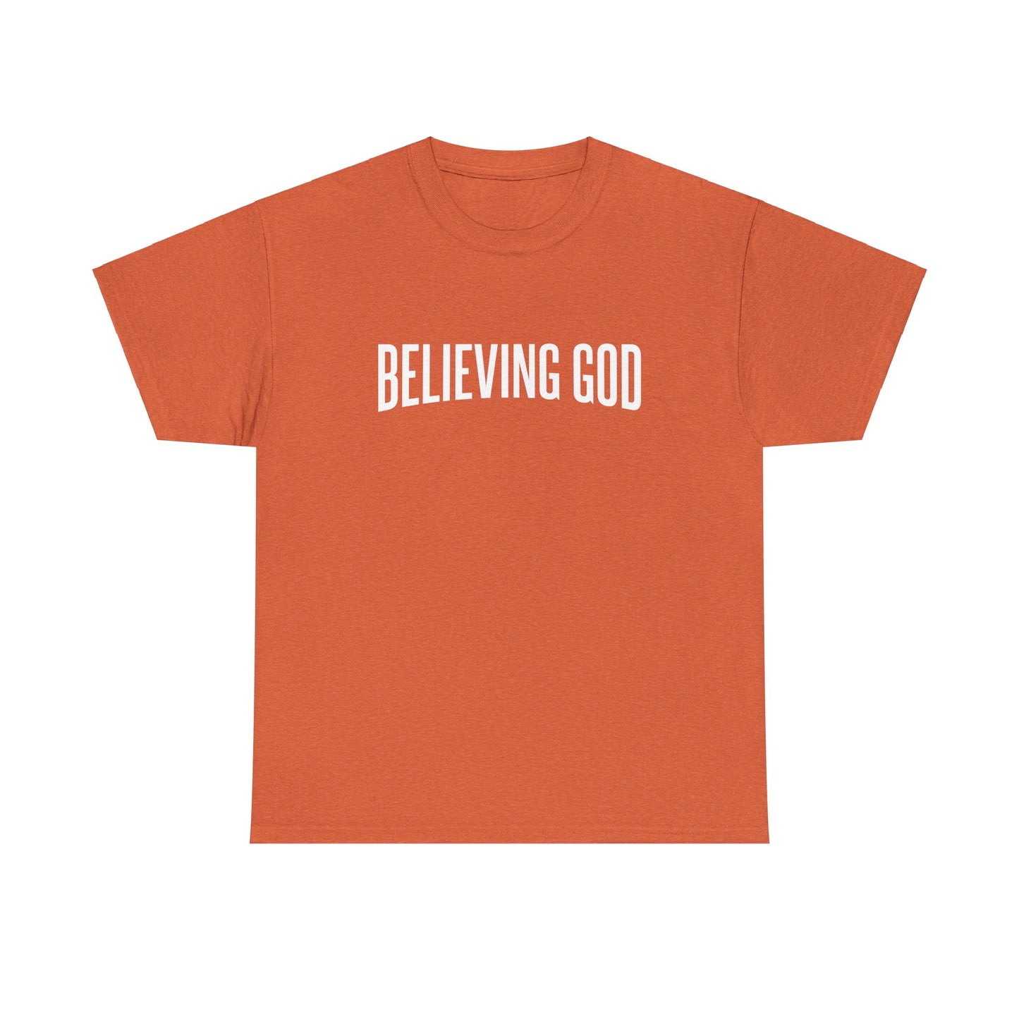 believing god tee – inspirational christian unisex cotton shirt
