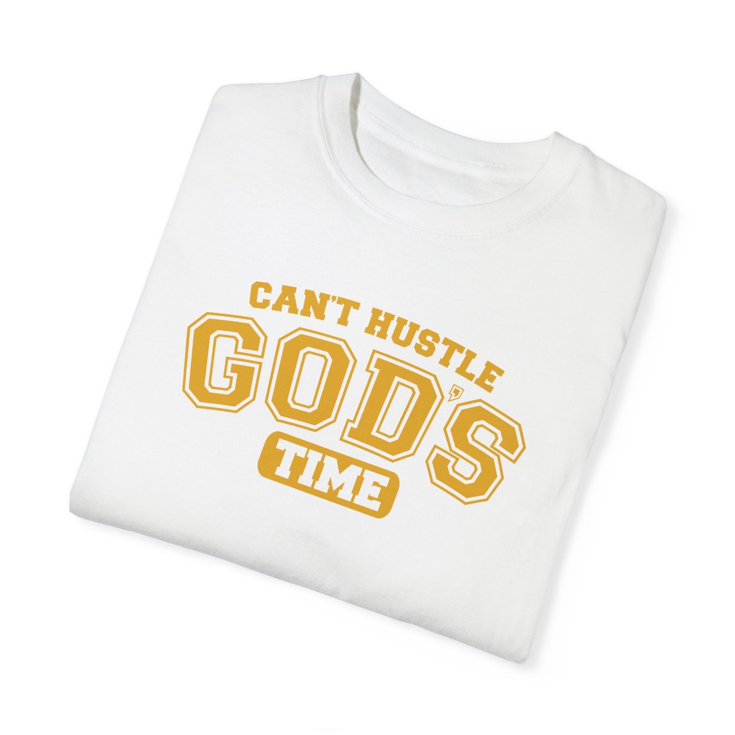 god's time unisex garment-dyed t-shirt - casual & inspirational apparel