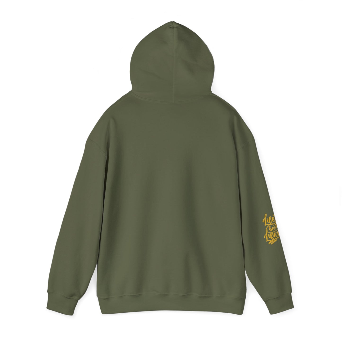 life be life'n hoodie – motivational quote unisex sweatshirt