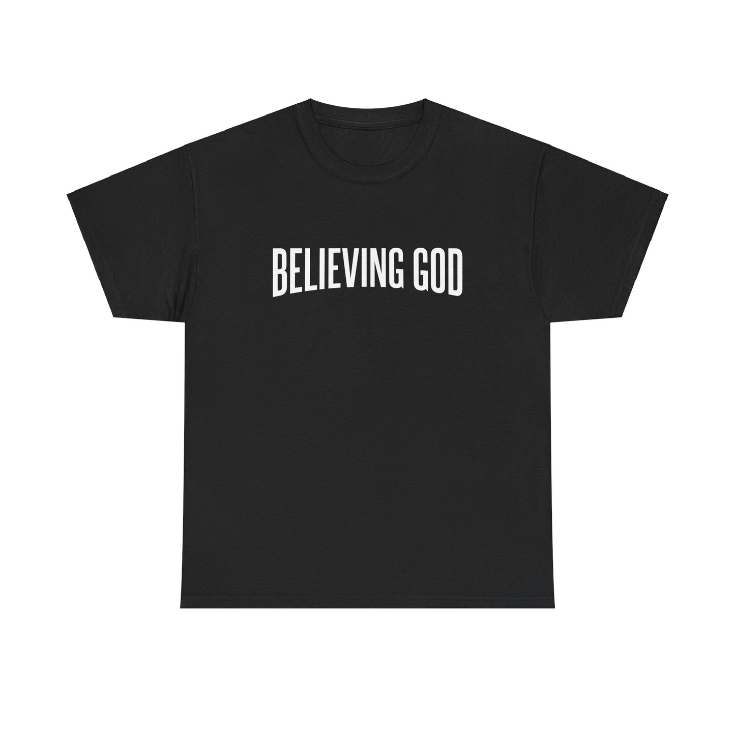believing god tee – inspirational christian unisex cotton shirt