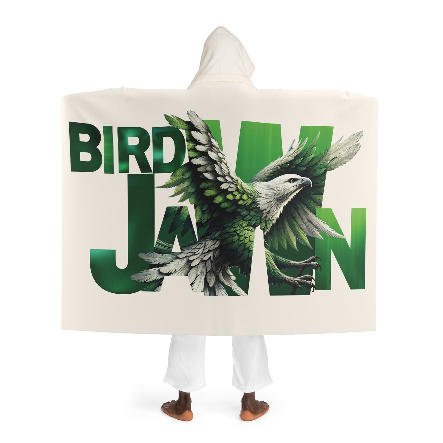 sherpa hooded blanket - philadelphia eagles theme