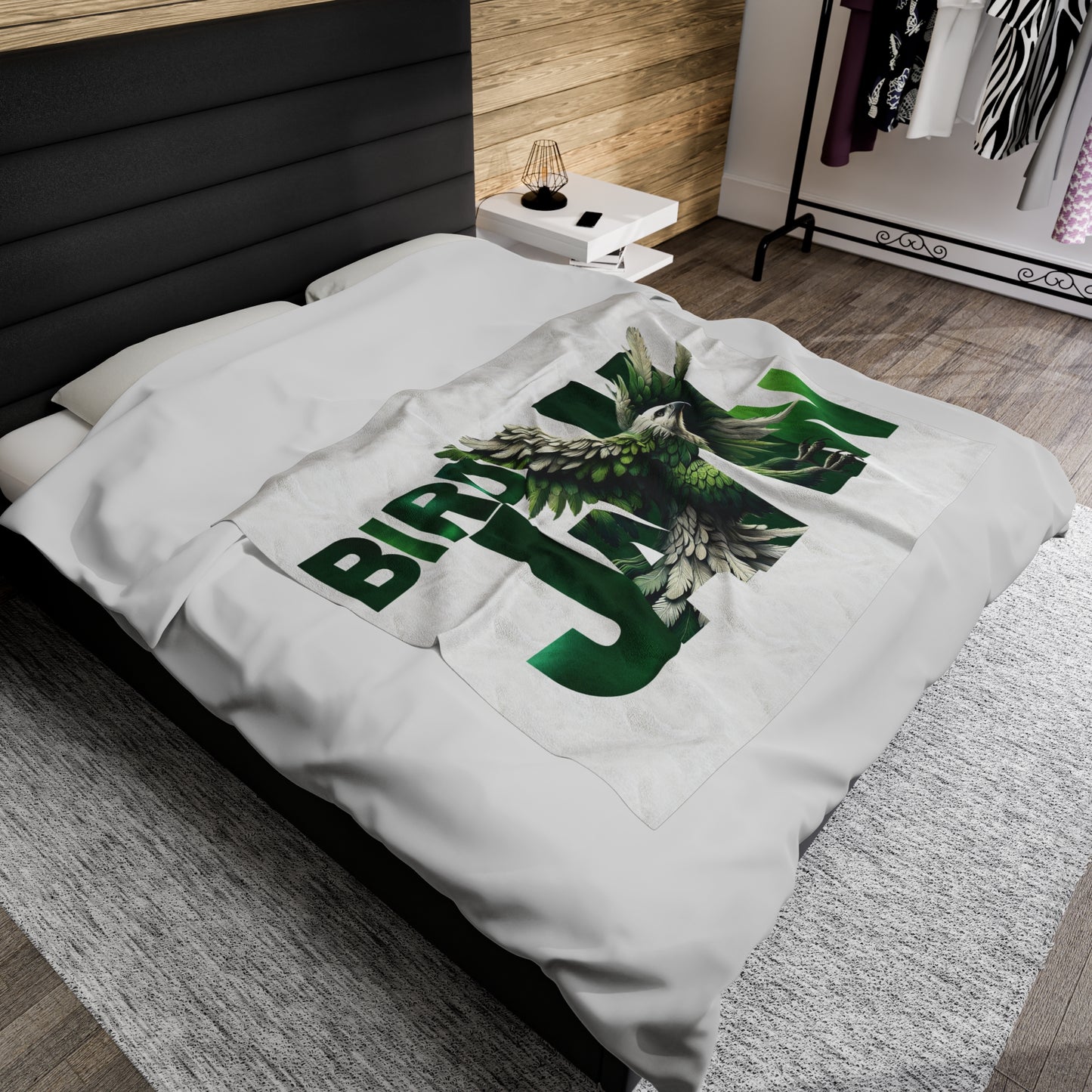 plush blanket - philadelphia eagles female fan gift