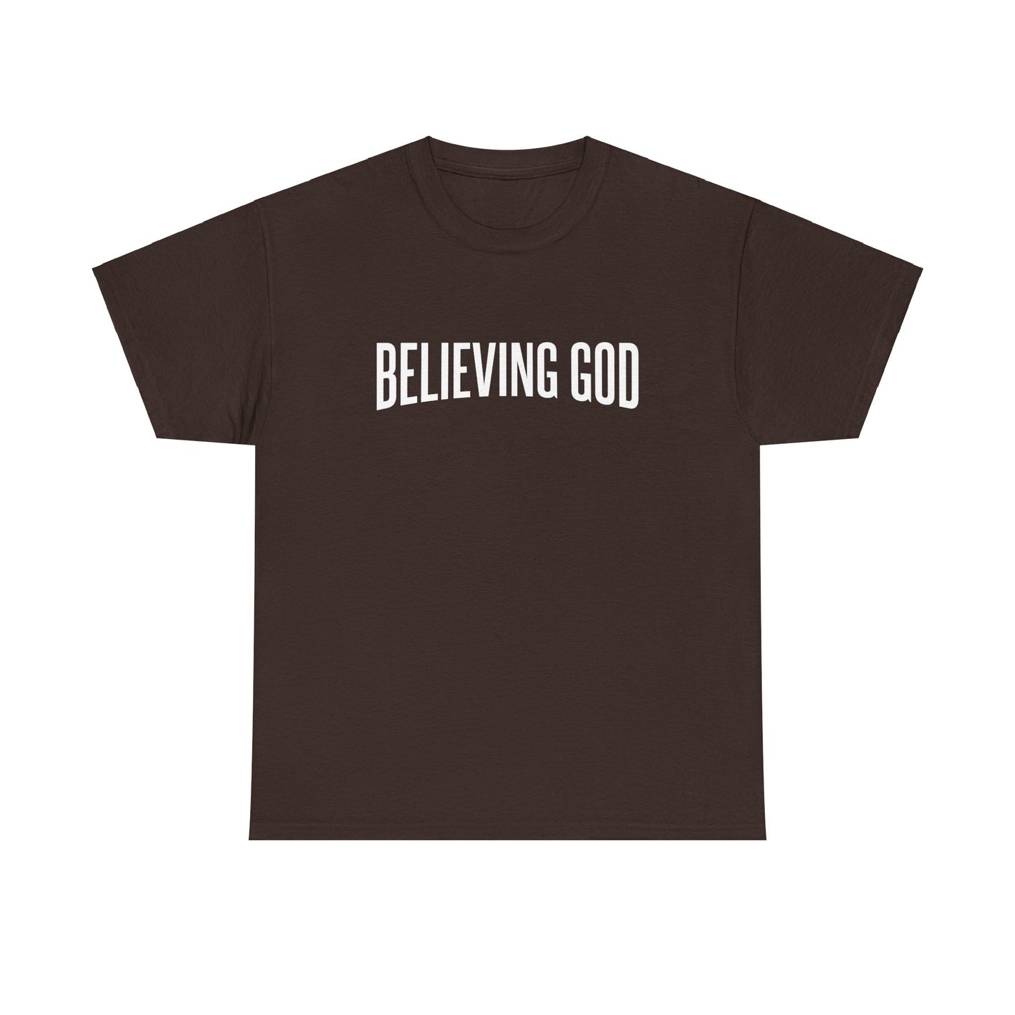 believing god tee – inspirational christian unisex cotton shirt