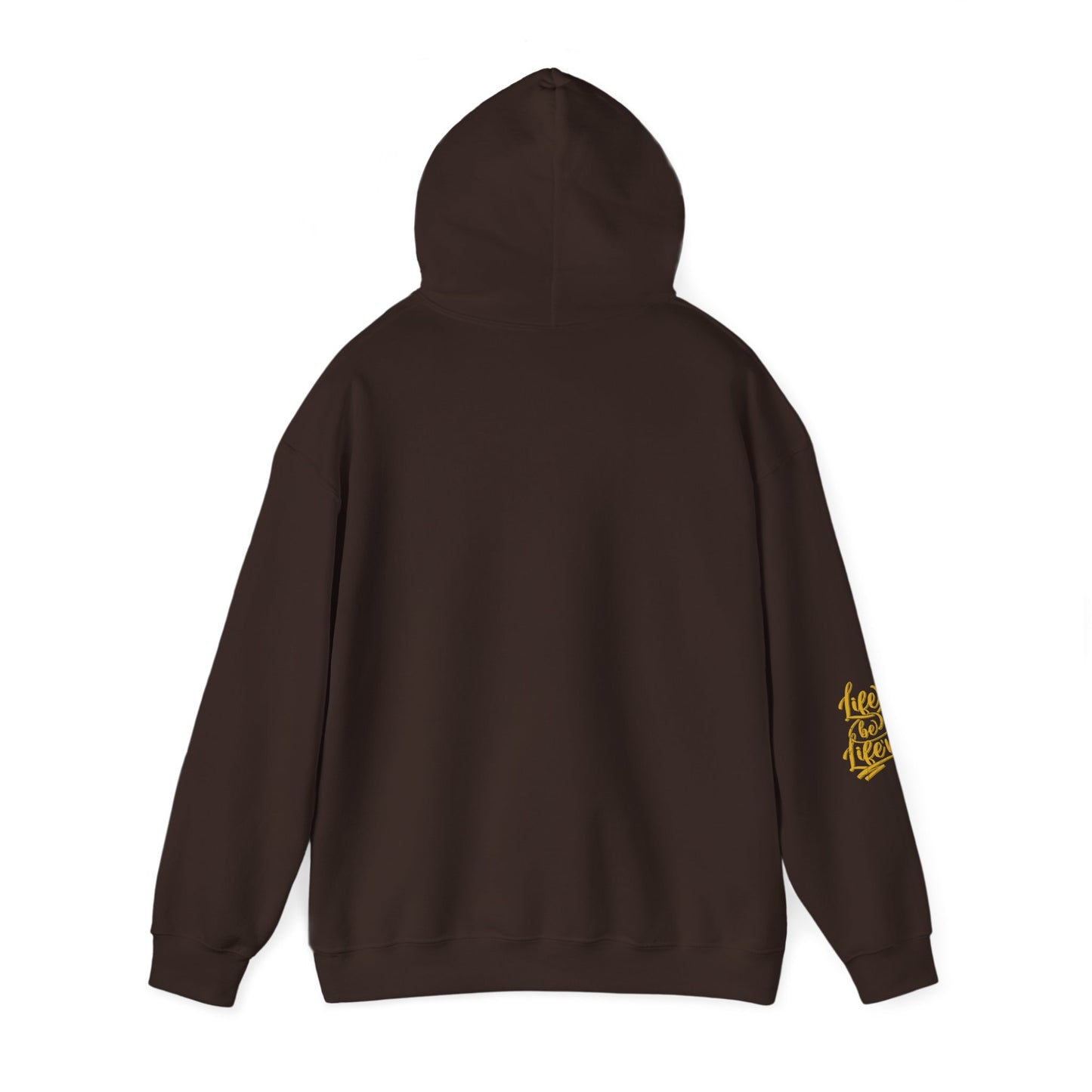 life be life'n hoodie – motivational quote unisex sweatshirt
