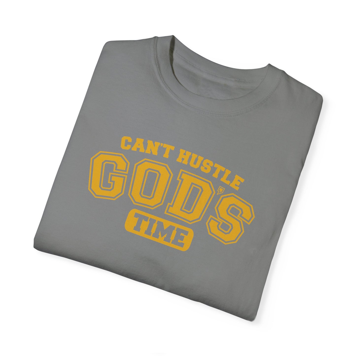 god's time unisex garment-dyed t-shirt - casual & inspirational apparel