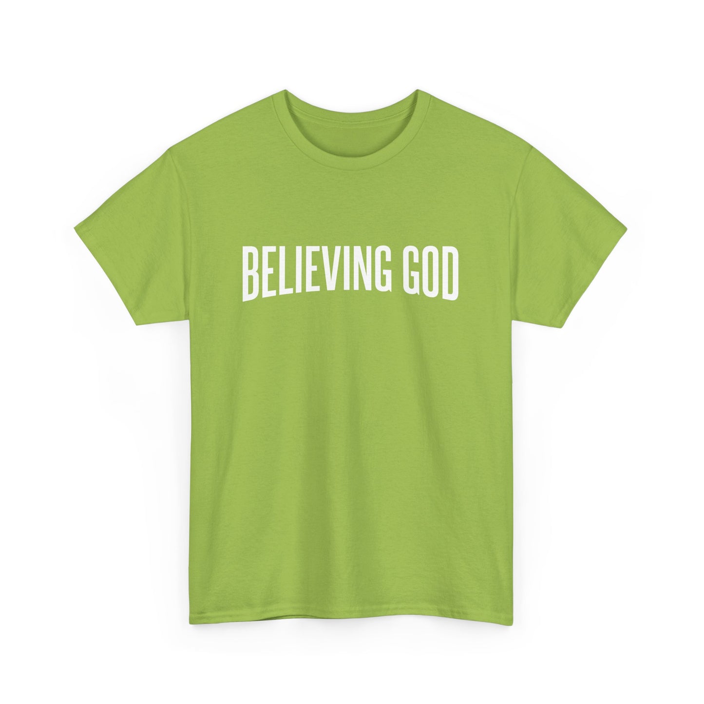 believing god tee – inspirational christian unisex cotton shirt