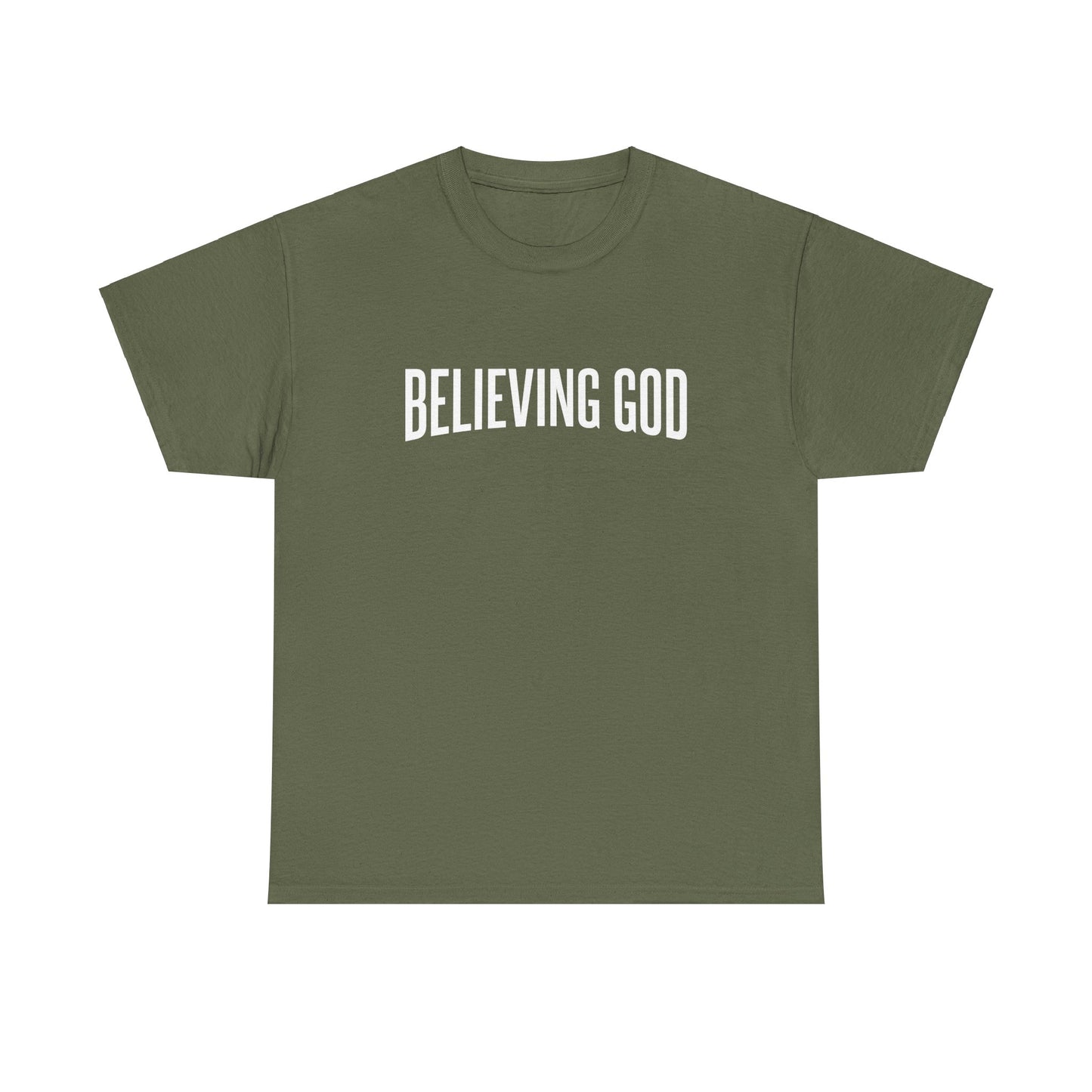 believing god tee – inspirational christian unisex cotton shirt