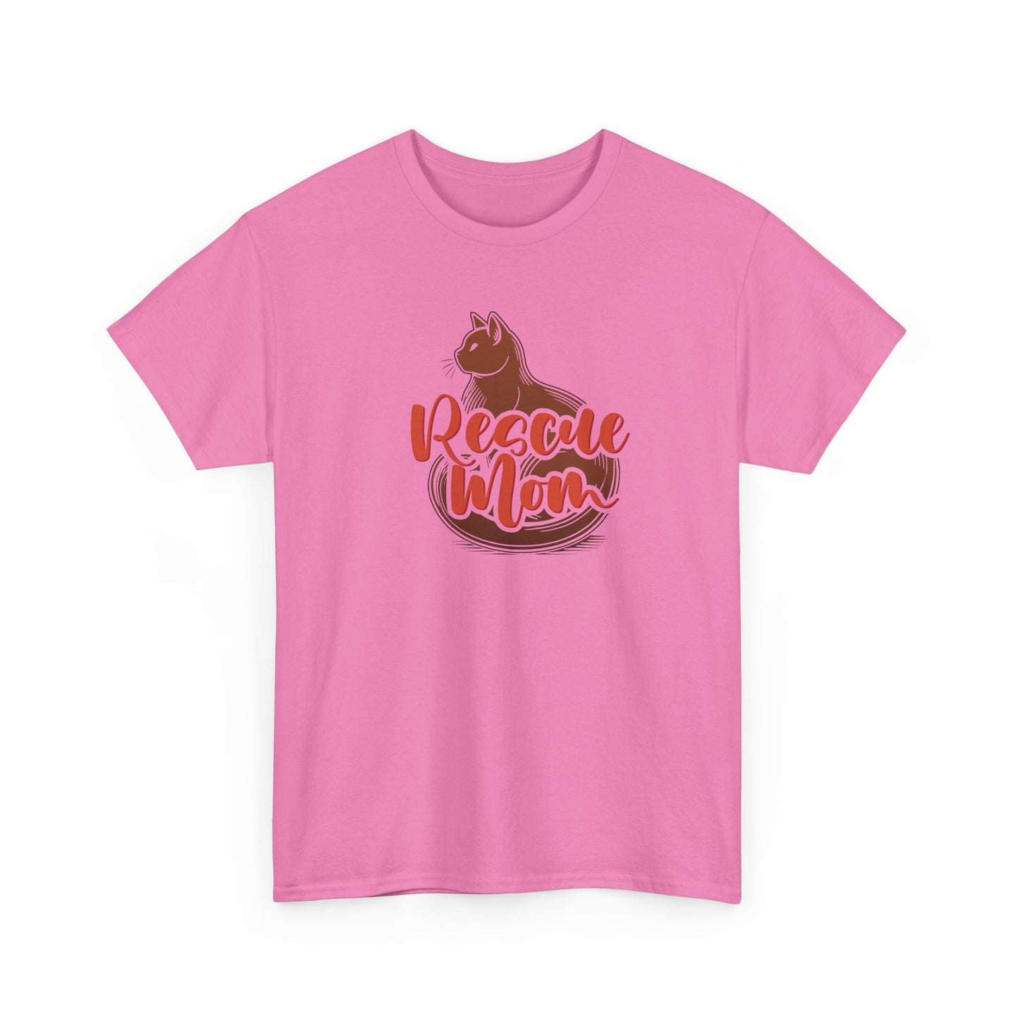 rescue mom tee – cute pet lover unisex cotton t-shirt for cat moms