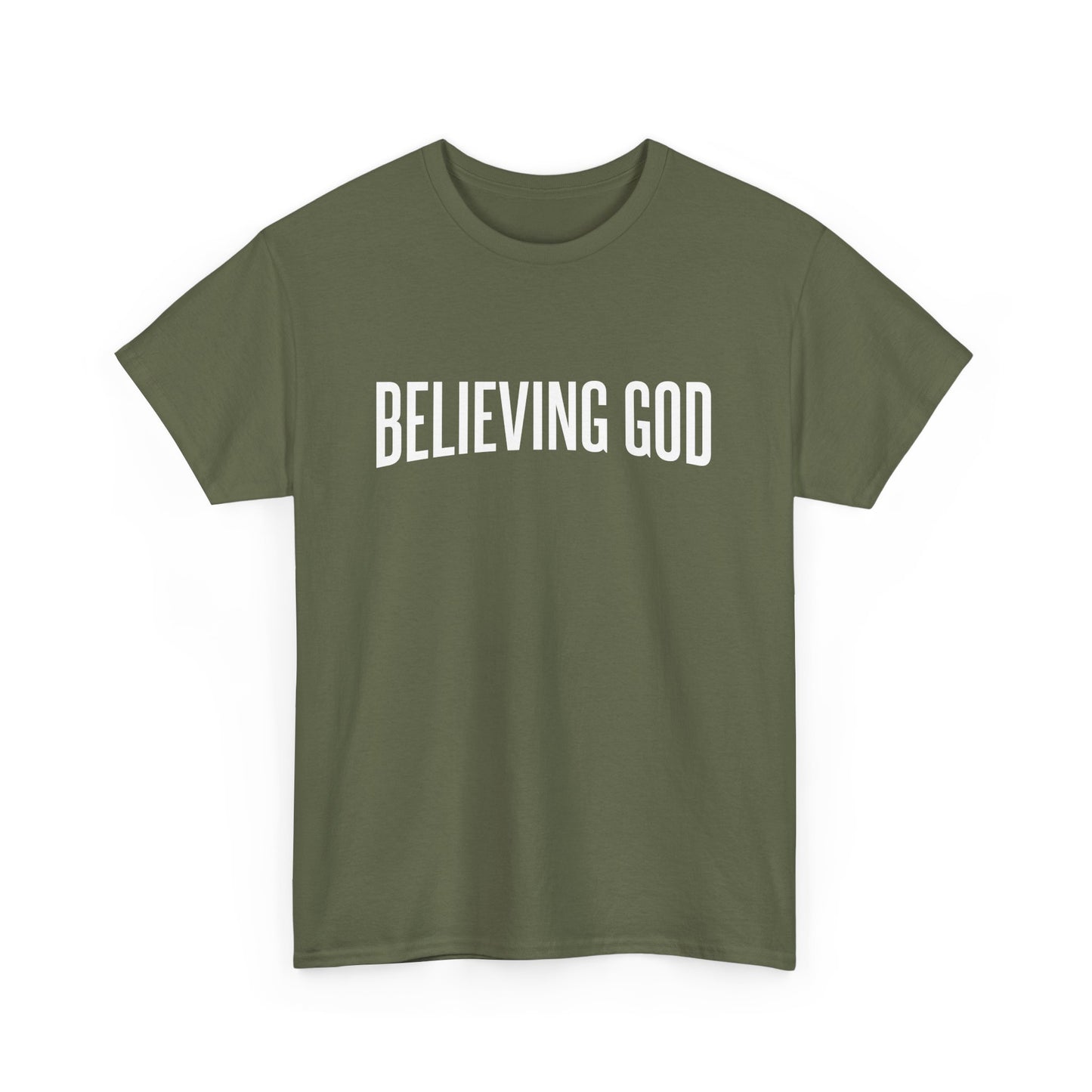 believing god tee – inspirational christian unisex cotton shirt