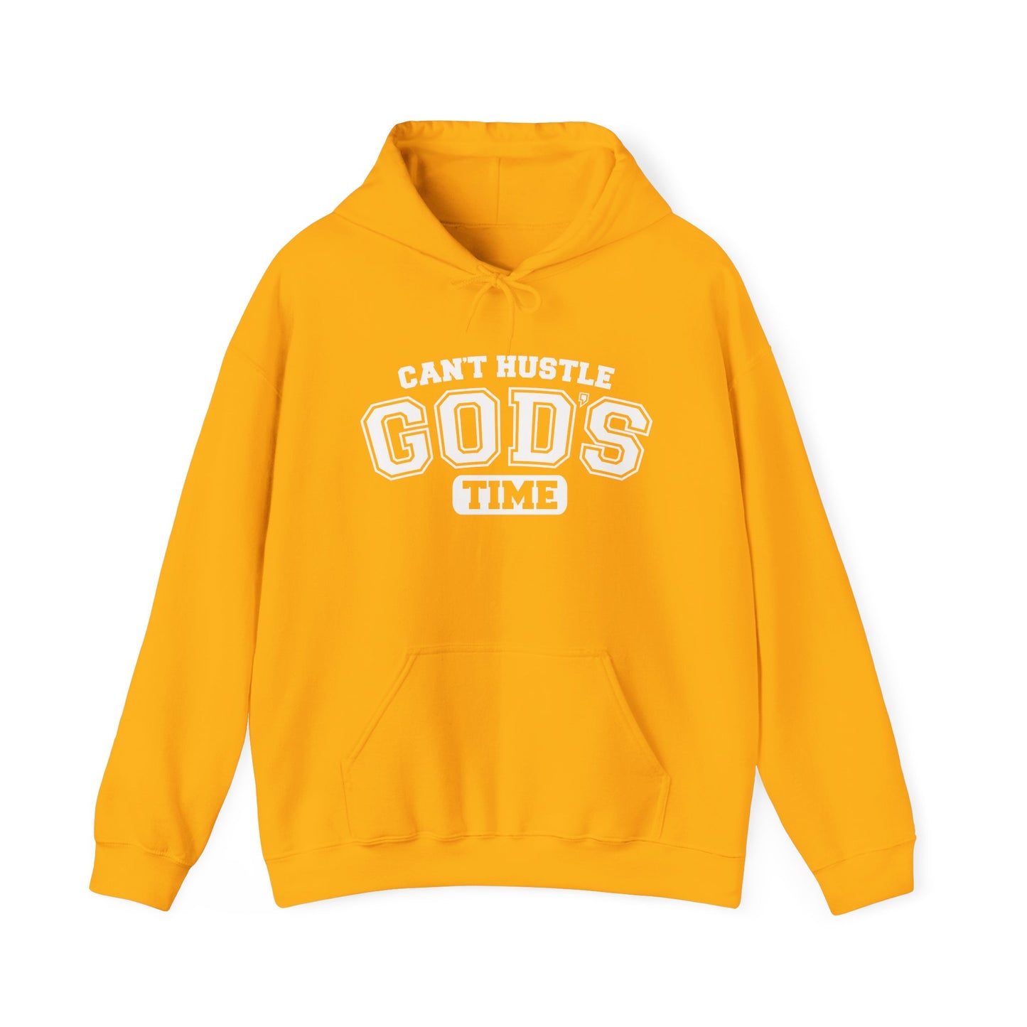 can’t hustle god’s time green unisex hoodie