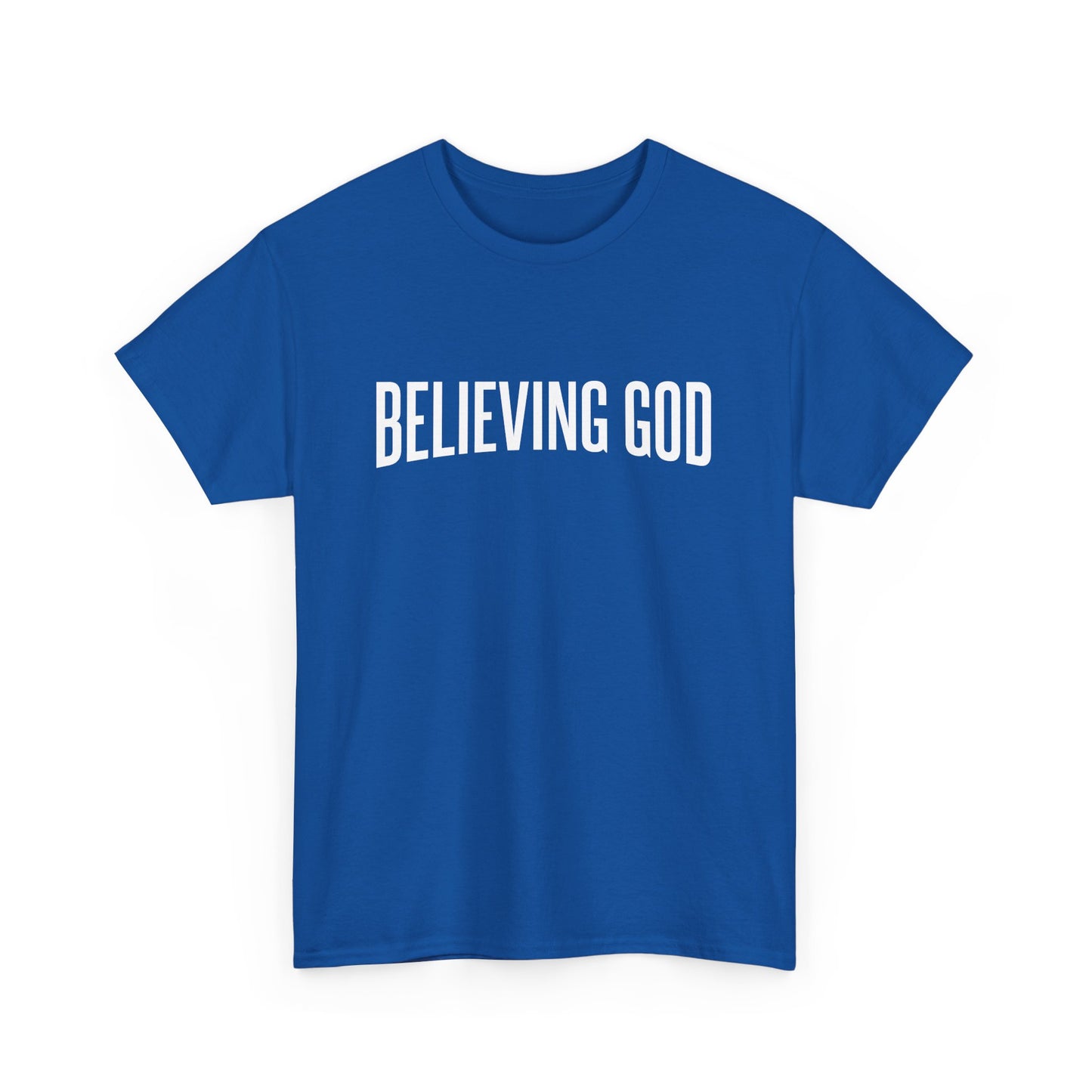 believing god tee – inspirational christian unisex cotton shirt