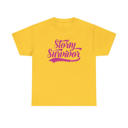 Storm Survivor Unisex Cotton Tee - Casual Graphic Shirt