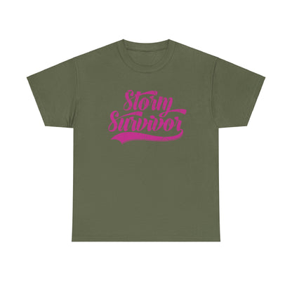 Storm Survivor Unisex Cotton Tee - Casual Graphic Shirt