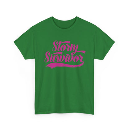 Storm Survivor Unisex Cotton Tee - Casual Graphic Shirt