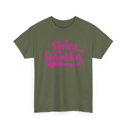 Storm Survivor Unisex Cotton Tee - Casual Graphic Shirt