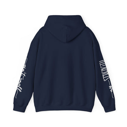My Strength Ain’t Small Sleeve White Empowering Women’s Hoodie - For Classy & Resilient Women