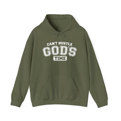 Can’t Hustle God’s Time Green Unisex Hoodie