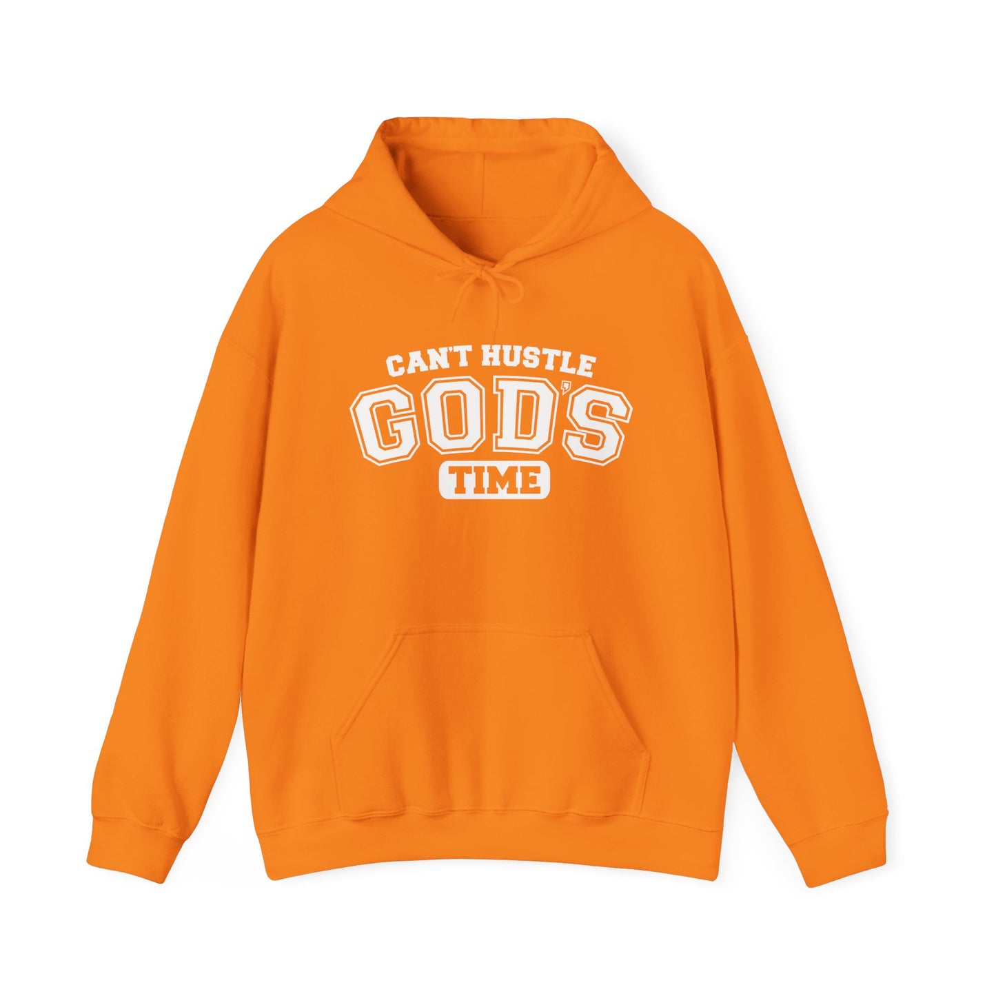 can’t hustle god’s time green unisex hoodie