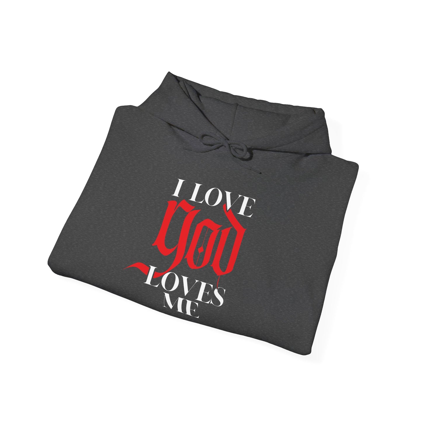 god loves me unisex heavy blend™ hooded sweatshirt