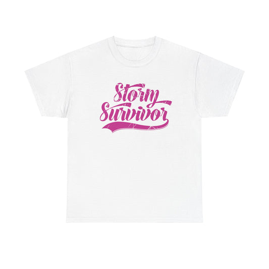 Storm Survivor Unisex Cotton Tee - Casual Graphic Shirt