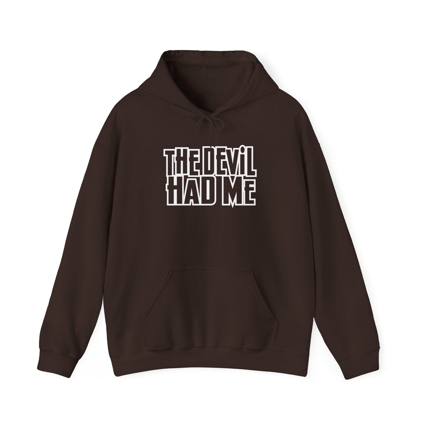 the d3vil had me black unisex heavy blend™ hooded sweatshirt