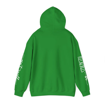 My Strength Ain’t Small Sleeve White Empowering Women’s Hoodie - For Classy & Resilient Women