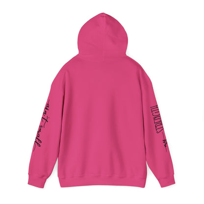 My Strength Ain’t Small Sleeve Pink Empowering Women’s Hoodie - For Classy & Resilient Women