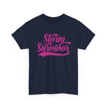 Storm Survivor Unisex Cotton Tee - Casual Graphic Shirt