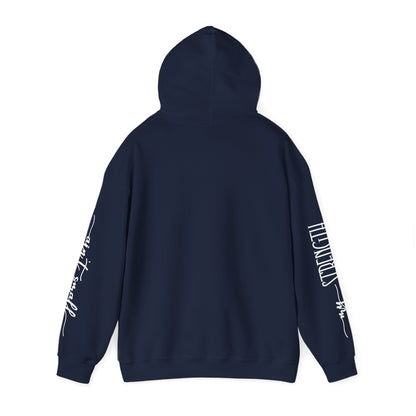 My Strength Ain’t Small Sleeve White Empowering Women’s Hoodie - For Classy & Resilient Women