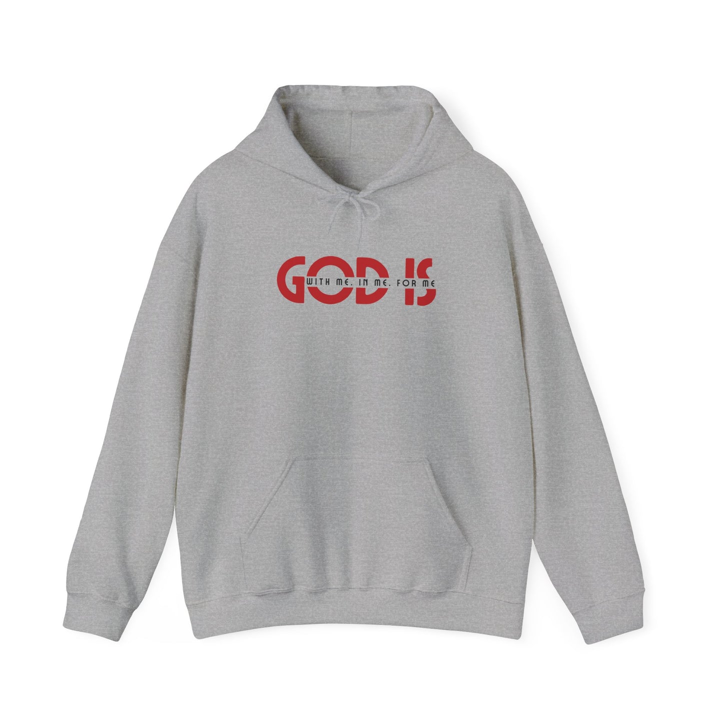 god is with me unisex heavy blend™ hooded sweatshirt