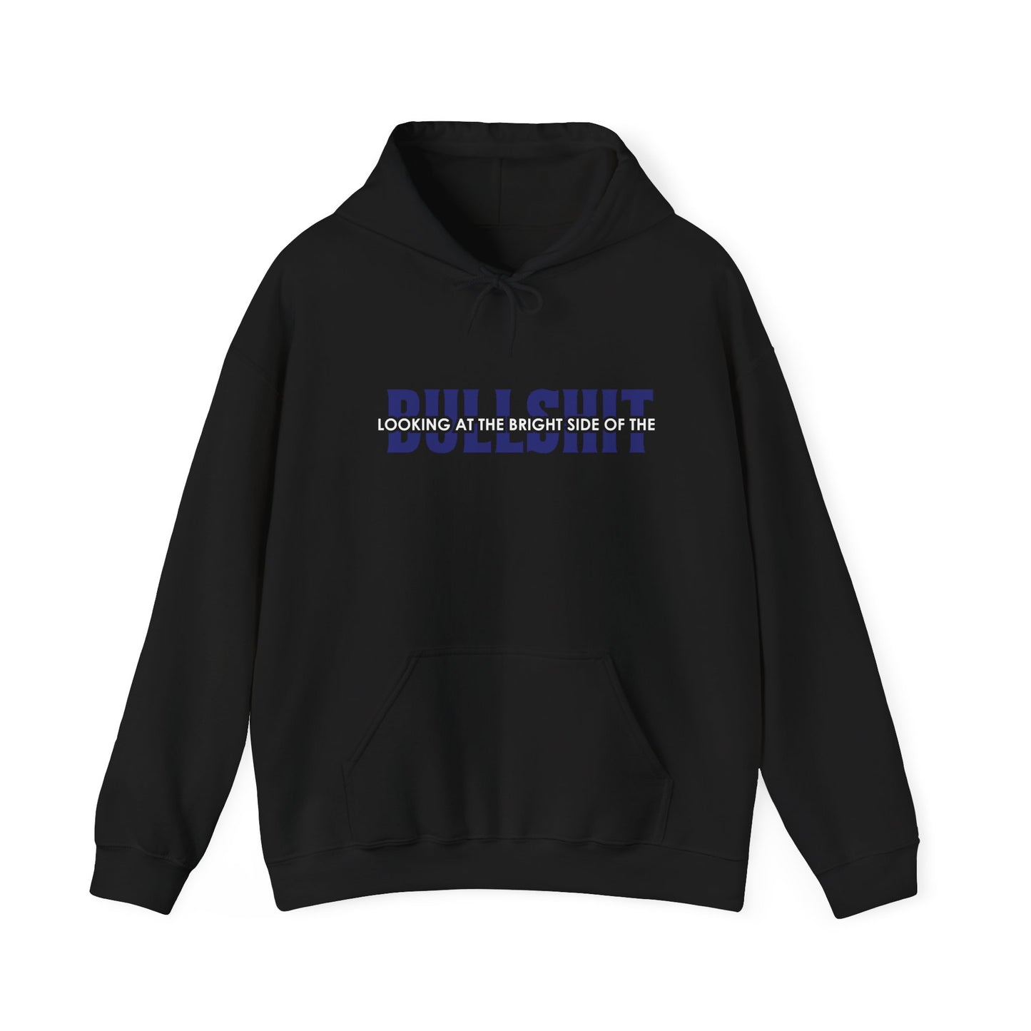 looking at the bright side blue unisex heavy blend™ hooded sweatshirt