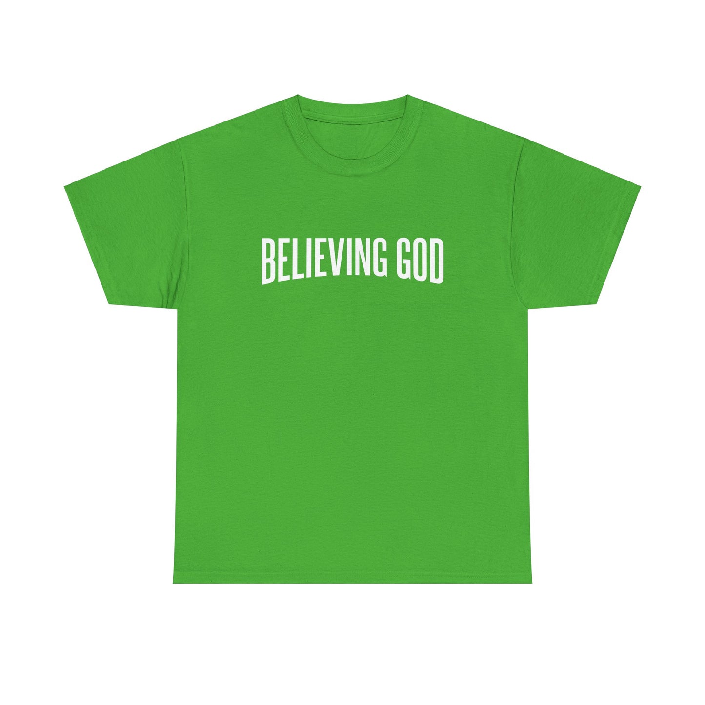 believing god tee – inspirational christian unisex cotton shirt