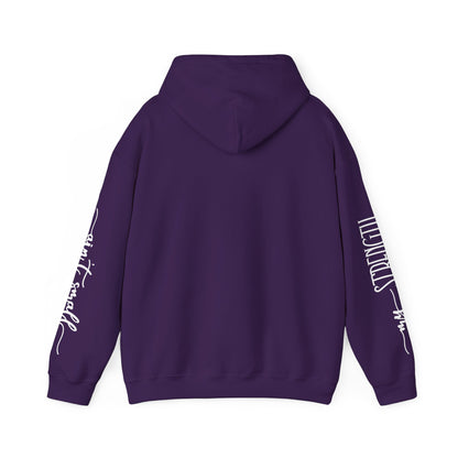 My Strength Ain’t Small Sleeve White Empowering Women’s Hoodie - For Classy & Resilient Women