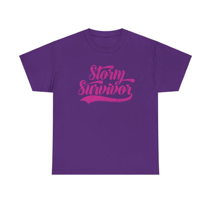 Storm Survivor Unisex Cotton Tee - Casual Graphic Shirt