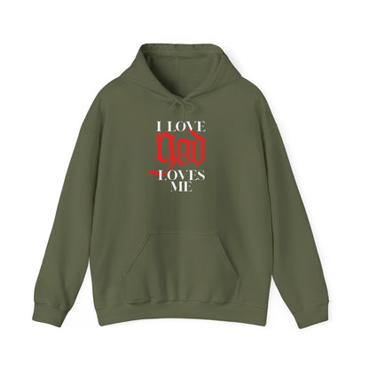 God Loves Me Unisex Heavy Blend™ Hooded Sweatshirt