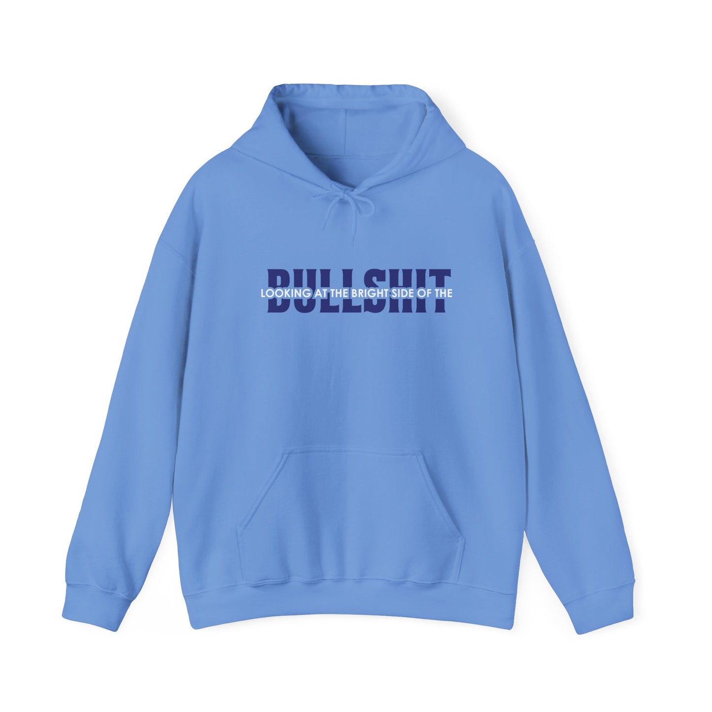 looking at the bright side blue unisex heavy blend™ hooded sweatshirt