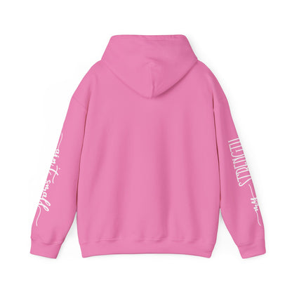 My Strength Ain’t Small Sleeve White Empowering Women’s Hoodie - For Classy & Resilient Women