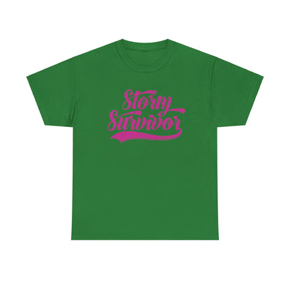 Storm Survivor Unisex Cotton Tee - Casual Graphic Shirt
